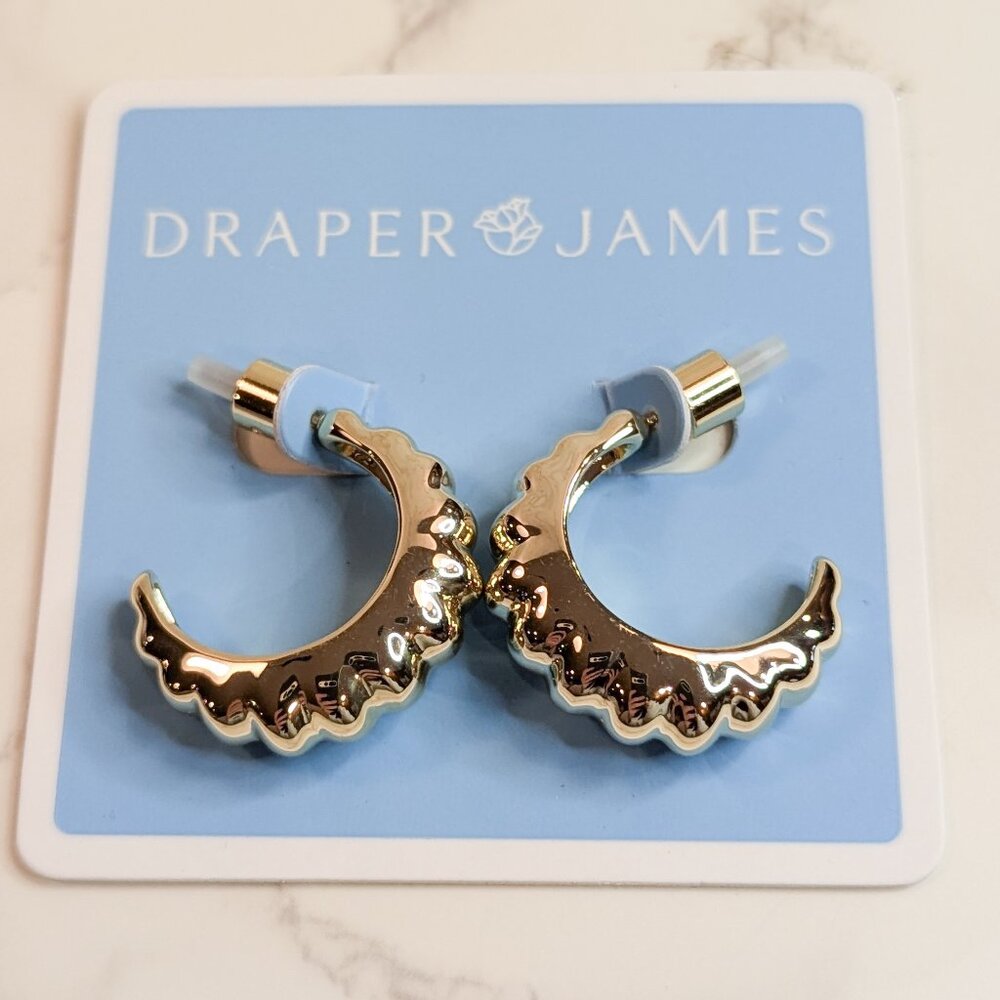 Draper James Ridge Hoop Earrings